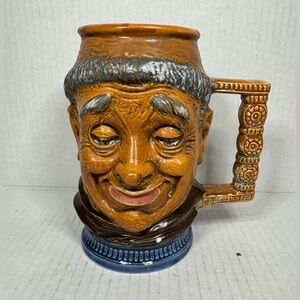 Vintage Signed S. ORVIS Of Capodimonte Toby Style Stein Made In Italy